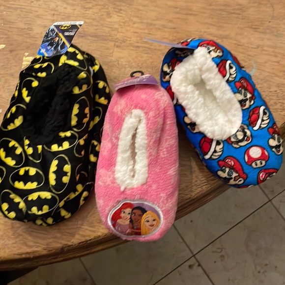 Other - Character kids slippers, 3 to choose from NWT